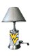 West Virginia Mountaineers Lamp, diamond design plate