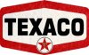Texaco Hexagon Sign, metal, tin